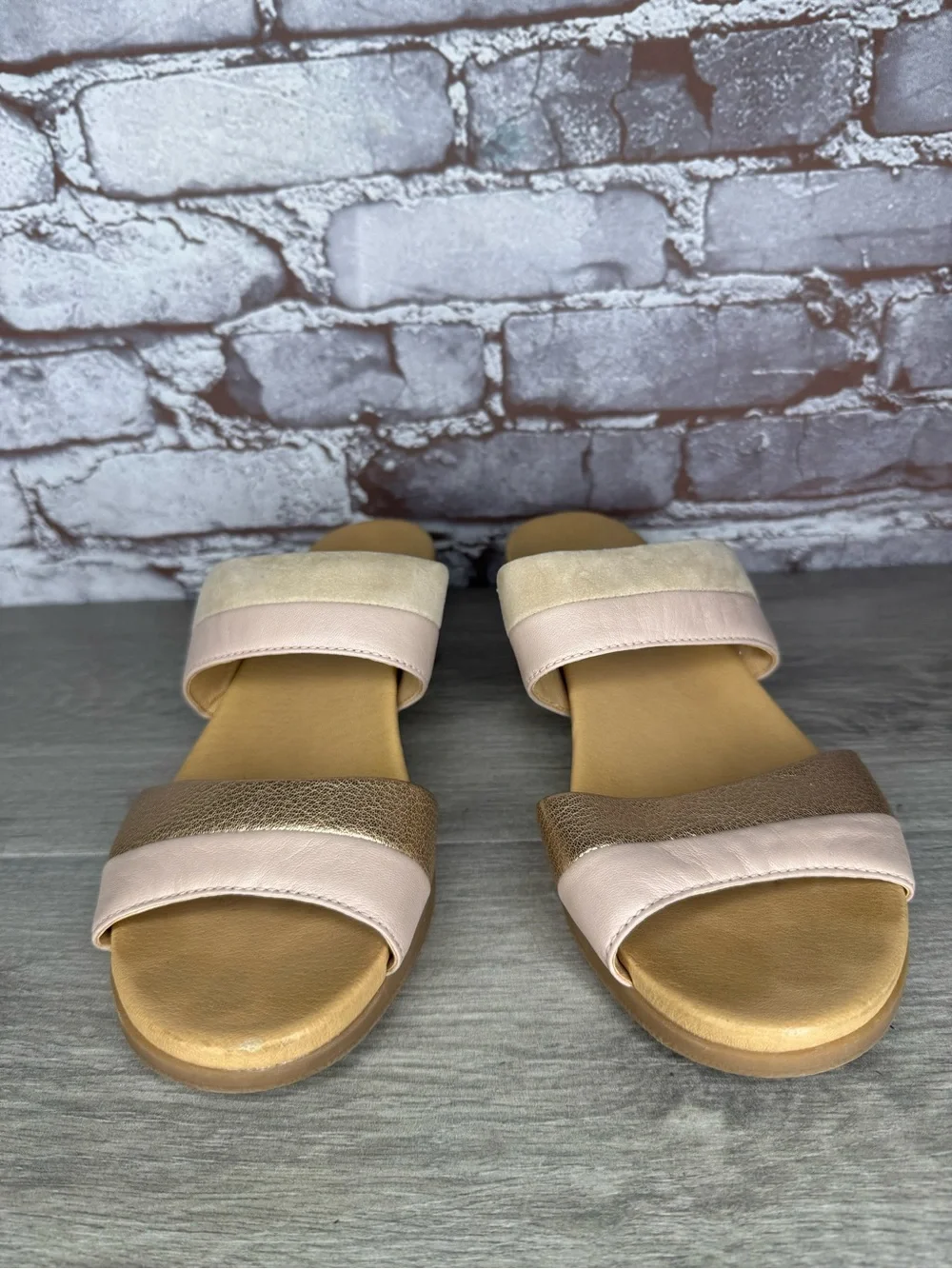 Dansko 5013-170300 Theresa Multi Leather Blush Casual Heel Women Sz 39EU/8.5M US
